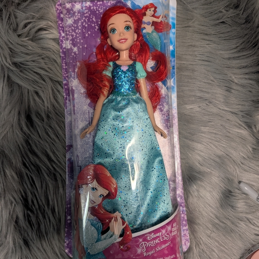 Disney Princess Ariel Doll with Sparkling Teal Dress